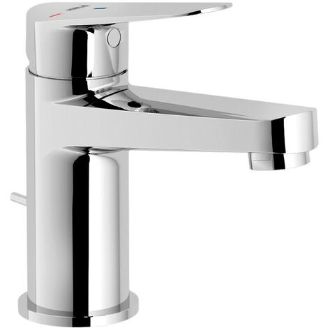 Miscelatore Lavabo Basso Moderno, 24 Cm, Con Tappo Click-clack, colore:  Chrome