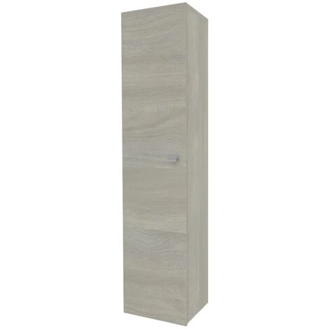 Colonna bagno sospesa 136h cm rovere grigio anta reversibile