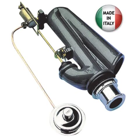 Batteria Scarico WC Per Cassetta Alta - Comando A Catenella, Tipo Catis, In Ceramica E Cromo