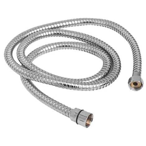 Flessibile 120 cm in ottone cromato per doccia doppia aggraffatura