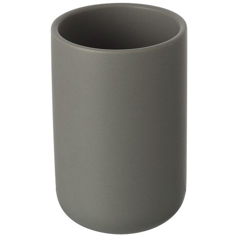 Portaspazzolino in ceramica grigio linea Oslo Feridras