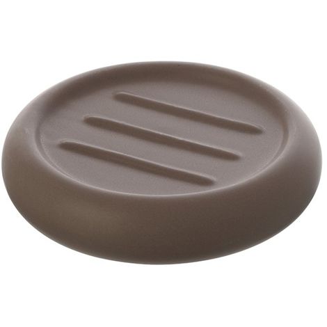 Portasapone Tondo Ceramica Tortora Da Appoggio Arredo Bagno (1/3)