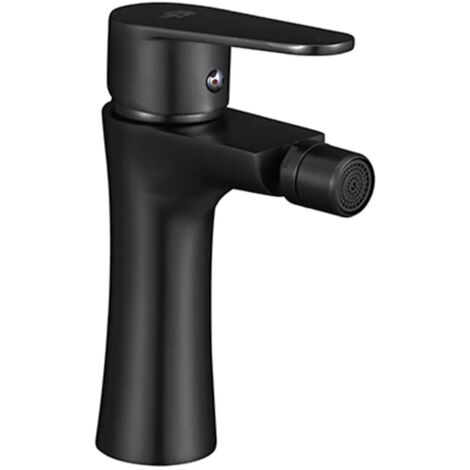 Rubinetto bidet nero opaco Lizzy scarico incluso (1/2)