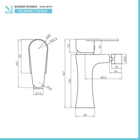 Set miscelatori lavabo bidet incasso doccia nero opaco Lizzy