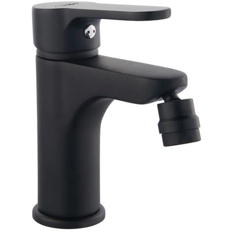 Miscelatore bidet nero opaco serie Paco