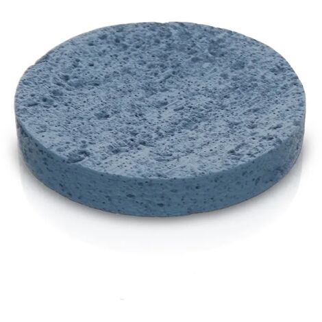 Porta sapone da appoggio turchese cobalto in resina effetto pietra Matera