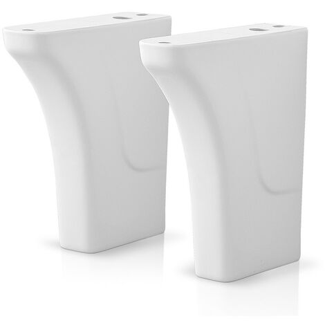 Coppia muriccioli in ceramica per installazione lavatoi in ceramica
