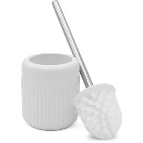 Spirella Graphic Set Scopino WC Da Appoggio Bianco/Nero Opaco