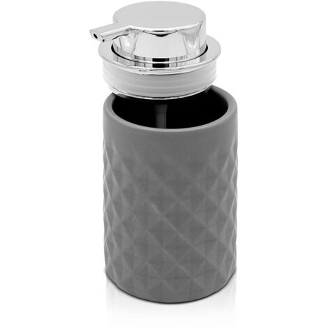 Set Accessori Bagno 4 Pezzi Viola - Moderno Con Dispenser Sapone, Portaspazzolino, Portasapone E Tazza | Regalo Casa - 6