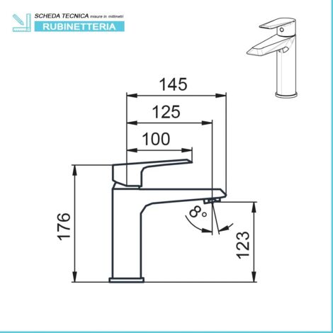 Miscelatore Lavello Cucina In Ottone Cromato Con Bocca Di Erogazione Orientabile Piralla Lion 0LI00104A21 - Foto 9