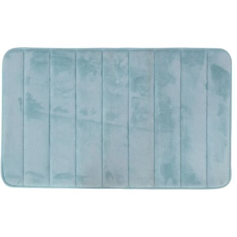 Tappeto bagno 100% poliestere 50x90 acquamarina antiscivolo  Memo (1/4)
