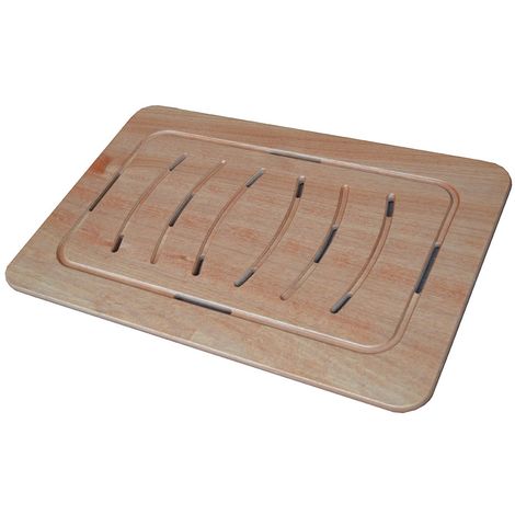 Pedana doccia antiscivolo 78 x 52 in legno marino design slim piatto doccia 100 x 70