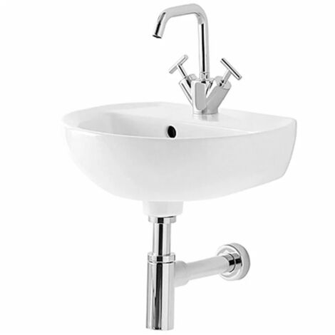 Lavabo sospeso 40 cm Geberit in ceramica lucida  Colibrì