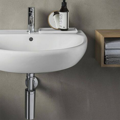 Lavabo sospeso Geberit 65 cm in ceramica bianco Selnova