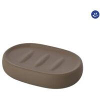 Porta sapone da appoggio in ceramica modello sidney dim. cm(lxpxh):12x8x3 tortora FERIDRAS