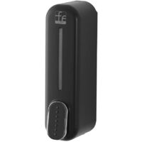 Dispenser sapone liquido a muro nero da 350 ml con fissaggi inclusi