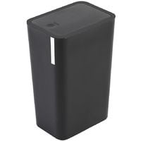 Pattumiera 8 litri Nera in Plastica Con Coperchio Push Moderna