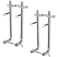 Coppia di Staffe per WC + Bidet Sospesi in Acciaio portata 400 kg
