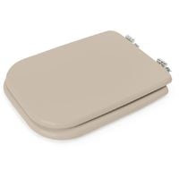 Copriwater champagne serie Conca Ideal Standard in legno rivestito con cerniere