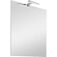 Specchio LED 50x60 cm reversibile con luce naturale