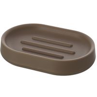 Piattino Porta Sapone Moderno In Plastica Tortora Da Appoggio