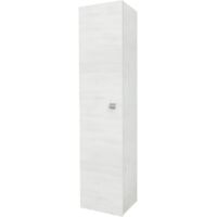 Colonna bagno sospesa 136h cm rovere bianco anta reversibile