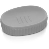 Porta sapone da appoggio grigio in ceramica Cup