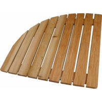 Duschablage Aus Massiv-Lärche – 55 X 69 Cm, Für Duschteller 70x90 Cm, Rutschfeste Füße