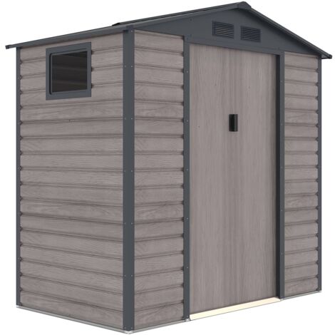 Gardiun – Abri de jardin métal 2,71m² – Dimensions 213x127x211cm – Acier galvanisé avec fenêtre latérale – Garantie anticorrosion 15 ans (1/4)