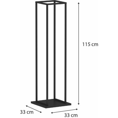 Range-bûches vertical en métal 115 cm