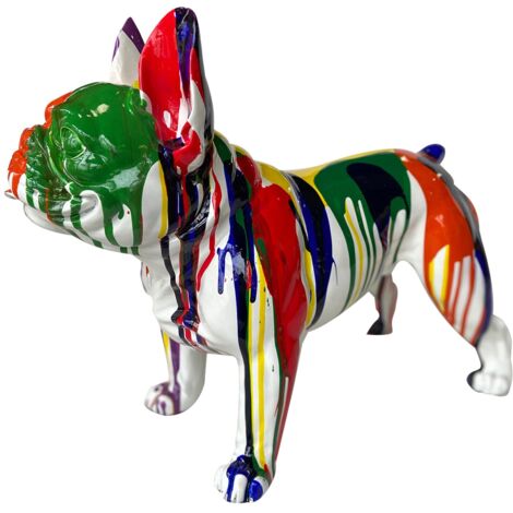 Figurine Boston Terrier Kuatéh Bran 52x25x41 cm Multicolore