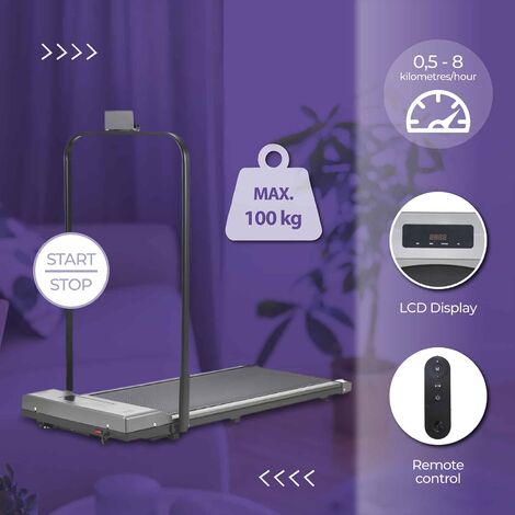 Tapis De Course électrique ISE - Pliable - 10 Km/h - Moteur 750W - Écran LCD