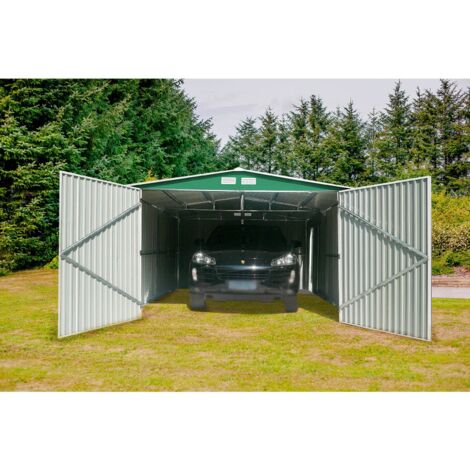 Garage Voiture Métallique Gardiun Nonrfolk - 16 m² Extérieur 420x380x232 cm