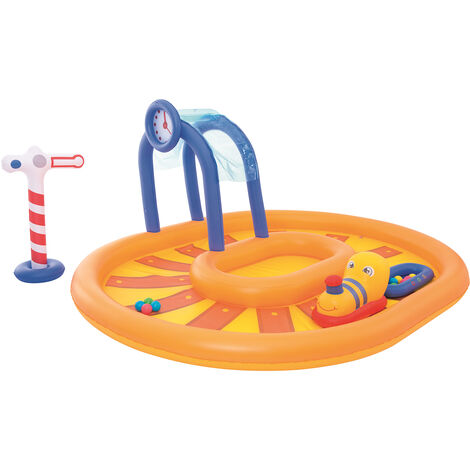 Piscine Gonflable pour Enfants Bestway Train Bateau 285x224x119 cm (1/5)