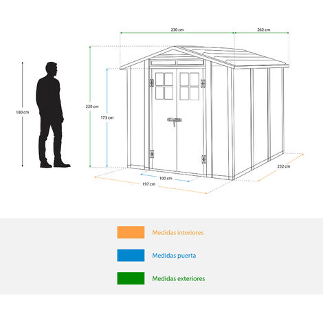 KETER Abri de jardin résine - 6m² -ARTISAN 117 pas cher 