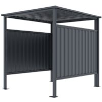 Gardiun – Abri métallique 3,60 m2 en acier galvanisé 0,40 mm – Garage pour motos, vélos – Résistance à la corrosion – Poids maximum 70 Kg/m2