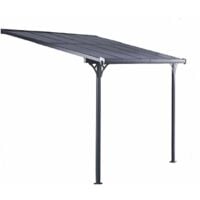 Pergola Gardiun Elliot - 9,5 m² 314x300x225/270 cm Aluminium et Polycarbonate