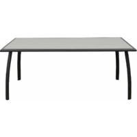 Table de Jardin Chillvert Portofino Aluminium et Verre 180x100x75 cm Gris 
