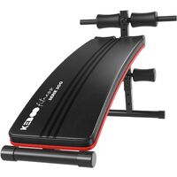 Banc de musculation abdo 5 positions – Dimensions 145x47x70 cm – Acier, PVC, mousse – Supporte jusqu'à 100 kg – Keboo