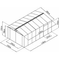 Garage Voiture Métallique Gardiun Nonrfolk - 16 m² Extérieur 420x380x232 cm