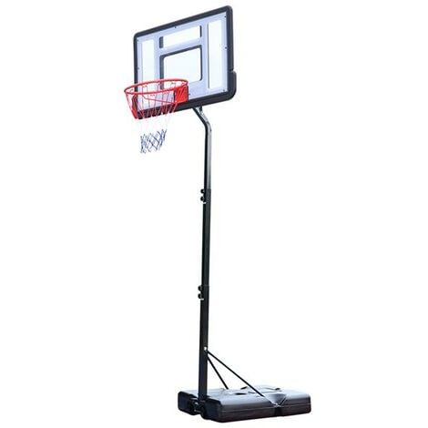 SPORTNOW Panier de basket extérieur sur pied, hauteur réglable 2,36-2,93 m,  stable, roulettes et panier basket-ball avec support balon, Mode en ligne