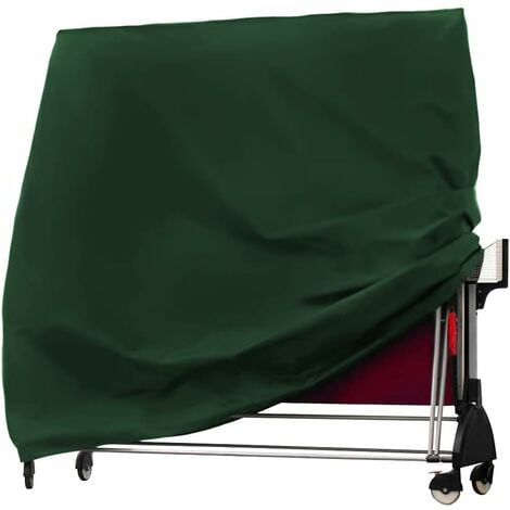 SVKBJROY Housse de protection pour table de ping-pong 210D étanche pour  intérieur et extérieur,vert,165x70x185cm