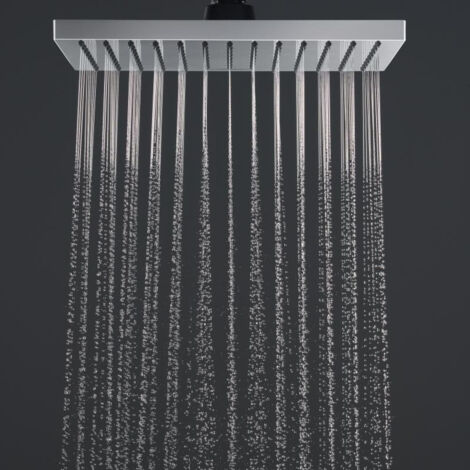 Hansgrohe Vernis Shape, All-in-1-Unterputz-Brausegarnitur mit Kopfbrause 23 cm + 2-Strahl-Handbrause, Chrom (VernisShape-1)