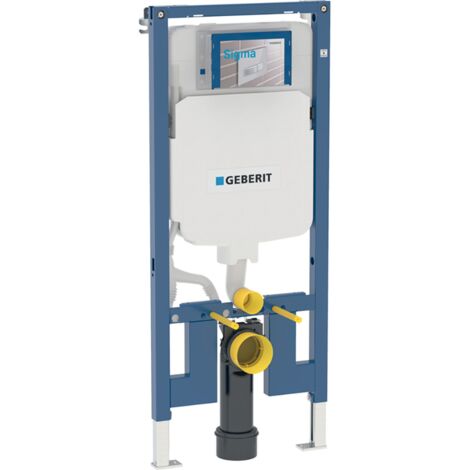 Geberit Duofix Extraflaches Vorwandelement 114 cm UP720, platzsparend, mit 8 cm Sigma Unterputzspülkasten (111.796.00.1)