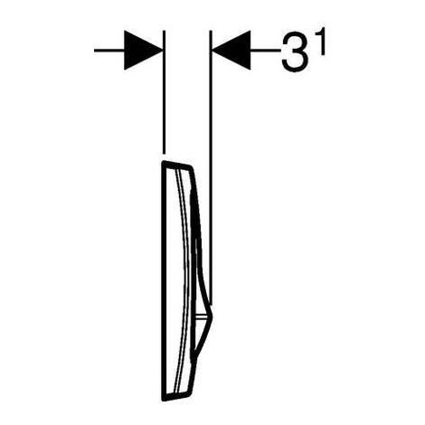 Pack WC Vorwandelement Delta Duofix 112cm + Delta20 weiße Betätigungsplatte + Wandbefestigung (111.154.11.1)
