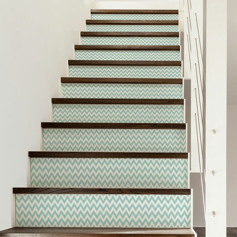 Stickers adhésifs escalier carrelages contremarche - ADALBERT - 2 bandes de 19x133cm (1/3)