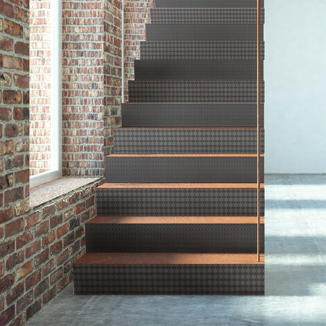 Stickers adhésifs escalier carrelages contremarche - MARGIT - 2 bandes de 12.5x87.5cm (1/3)