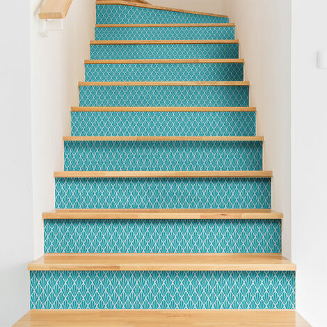 Stickers adhésifs escalier carrelages contremarche - KENTH - 2 bandes de 19x133cm (1/3)