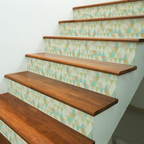 Stickers adhésifs escalier carrelages contremarche - FREDERIKKE - 2 bandes de 19x133cm (1/3)