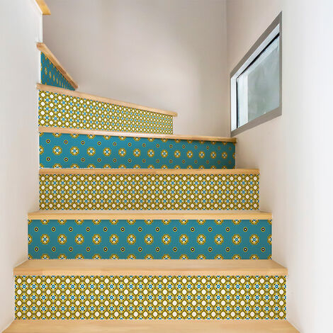 Stickers adhésifs escalier carrelages contremarche - OGLAVEE - 2 bandes de 12.5x87.5cm (1/3)
